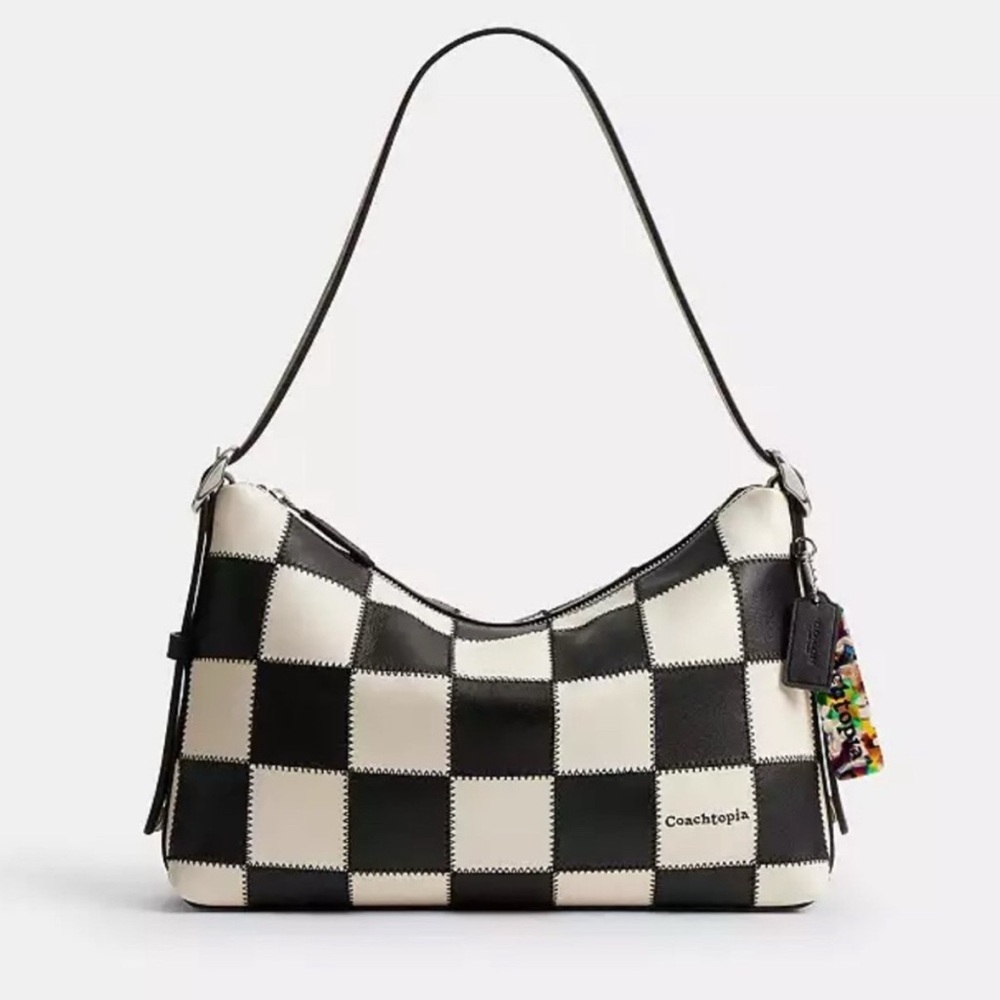 Coach Alter/Ego Shoulder Bag In Checkerboard Upcrafted Leather